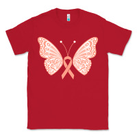 Red gynecologic cancer support t  shirt gynecological cancer awareness pea Classic Tee - linhVisuals