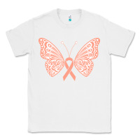White gynecologic cancer support t  shirt gynecological cancer awareness pea Classic Tee - linhVisuals