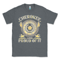 Charcoal Heather cherokee native american and proud of t shirt Classic Tee - linhVisuals