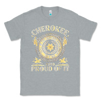 Heather Grey cherokee native american and proud of t shirt Classic Tee - linhVisuals