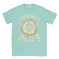 Seafoam cherokee native american and proud of t shirt Classic Tee - linhVisuals