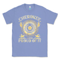 Colony Blue cherokee native american and proud of t shirt Classic Tee - linhVisuals