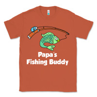 Copper kids papa's fishing buddy grandson or granddaughter fish t shirt Classic Tee - linhVisuals