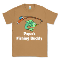 Toasted Coconut kids papa's fishing buddy grandson or granddaughter fish t shirt Classic Tee - linhVisuals