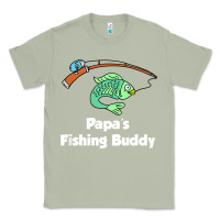 Matcha kids papa's fishing buddy grandson or granddaughter fish t shirt Classic Tee - linhVisuals