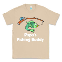 Mushroom kids papa's fishing buddy grandson or granddaughter fish t shirt Classic Tee - linhVisuals