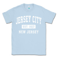 Dusty Blue jersey city new jersey nj vintage established sports design pullover h Classic Tee - linhVisuals