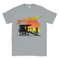 Heather Grey baywatch lifeguard sunset t shirt Classic Tee - linhVisuals