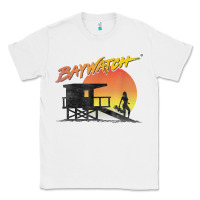 White baywatch lifeguard sunset t shirt Classic Tee - linhVisuals