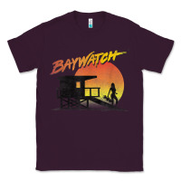 Plum baywatch lifeguard sunset t shirt Classic Tee - linhVisuals