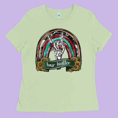 Hair Hurstler Copy Ladies Tee Designed By Sublimationcraftshop