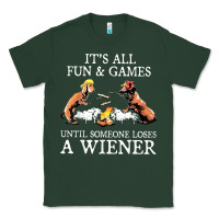 Sports Green it's all fun and games until someone loses a wiener shirt Classic Tee - linhVisuals