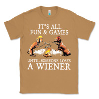 Toasted Coconut it's all fun and games until someone loses a wiener shirt Classic Tee - linhVisuals