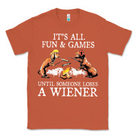 Copper it's all fun and games until someone loses a wiener shirt Classic Tee - linhVisuals