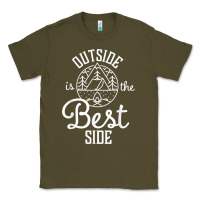 Army Green outside is the best side for outdoor campers and hikers t shirt Classic Tee - linhVisuals