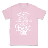 Bubblegum Pink outside is the best side for outdoor campers and hikers t shirt Classic Tee - linhVisuals