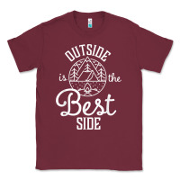 Burgundy outside is the best side for outdoor campers and hikers t shirt Classic Tee - linhVisuals