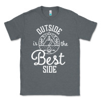 Charcoal Heather outside is the best side for outdoor campers and hikers t shirt Classic Tee - linhVisuals