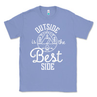 Colony Blue outside is the best side for outdoor campers and hikers t shirt Classic Tee - linhVisuals