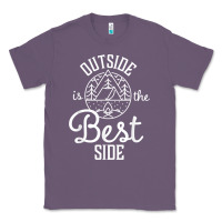 Lavender outside is the best side for outdoor campers and hikers t shirt Classic Tee - linhVisuals