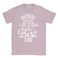 Lilac outside is the best side for outdoor campers and hikers t shirt Classic Tee - linhVisuals