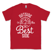 Red outside is the best side for outdoor campers and hikers t shirt Classic Tee - linhVisuals