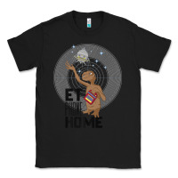 Black e.t. phone home spaceship flying away premium t shirt Classic Tee - linhVisuals
