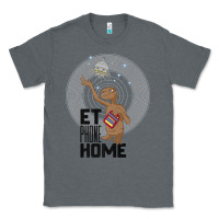 Charcoal Heather e.t. phone home spaceship flying away premium t shirt Classic Tee - linhVisuals