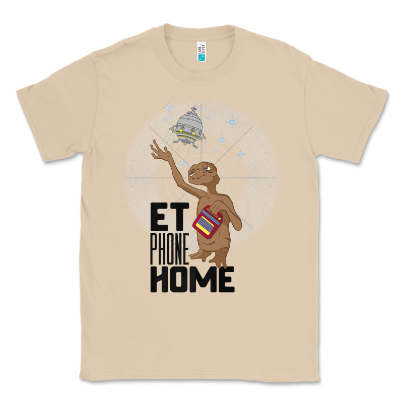 E.t. Phone Home Spaceship Flying Away Premium T Shirt Classic Tee by linhVisuals | Teevron