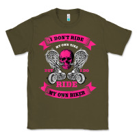 Army Green biker gear motorcycle gifts biker chick i ride my biker tank top Classic Tee - linhVisuals