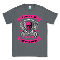 Charcoal Heather biker gear motorcycle gifts biker chick i ride my biker tank top Classic Tee - linhVisuals