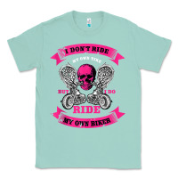 Seafoam biker gear motorcycle gifts biker chick i ride my biker tank top Classic Tee - linhVisuals