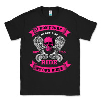 Biker Gear Motorcycle Gifts Biker Chick I Ride My Biker Tank Top Classic Tee | Teevron