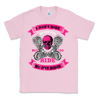 Bubblegum Pink biker gear motorcycle gifts biker chick i ride my biker tank top Classic Tee - linhVisuals