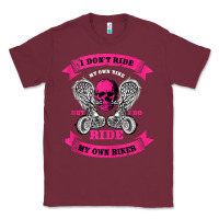 Burgundy biker gear motorcycle gifts biker chick i ride my biker tank top Classic Tee - linhVisuals
