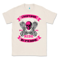 Natural biker gear motorcycle gifts biker chick i ride my biker tank top Classic Tee - linhVisuals