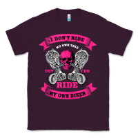 Plum biker gear motorcycle gifts biker chick i ride my biker tank top Classic Tee - linhVisuals