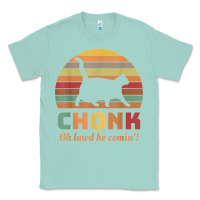Seafoam chonk cat scale meme retro oh lawd he comin' memes t shirt Classic Tee - linhVisuals