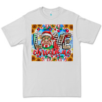 Dove Grey Love Christmas highland cow Premium Tee - CowhideDigitalArt