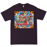 Plum Love Christmas highland cow Premium Tee - CowhideDigitalArt