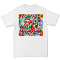 White Love Christmas highland cow Premium Tee - CowhideDigitalArt