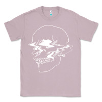 Lilac creepy cool egirl eboy pastel goth vaporwave glitch skull sweatshirt Classic Tee - linhVisuals