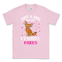 Bubblegum Pink fennec fox just a girl who loves fennec foxes t shirt Classic Tee - linhVisuals