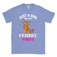 Colony Blue fennec fox just a girl who loves fennec foxes t shirt Classic Tee - linhVisuals