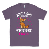 Lavender fennec fox just a girl who loves fennec foxes t shirt Classic Tee - linhVisuals