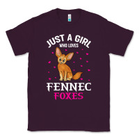 Plum fennec fox just a girl who loves fennec foxes t shirt Classic Tee - linhVisuals