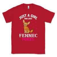 Red fennec fox just a girl who loves fennec foxes t shirt Classic Tee - linhVisuals