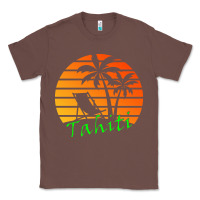 Chestnut outdoor t  shirt tahiti retro vintage sunset t  shirt Classic Tee - linhVisuals