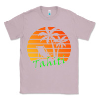 Lilac outdoor t  shirt tahiti retro vintage sunset t  shirt Classic Tee - linhVisuals