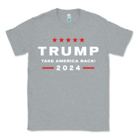 Heather Grey donald trump 2024 take america back election   the return sweatshirt Classic Tee - linhVisuals